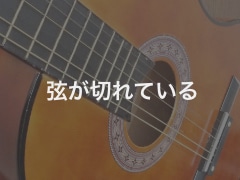 弦が切れている