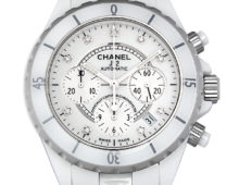 シャネル クロノグラフ J12 9Pダイヤ H2009
