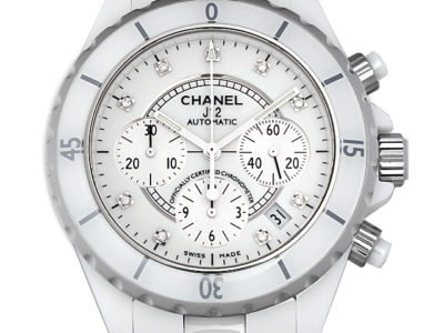 シャネル クロノグラフ J12 9Pダイヤ H2009