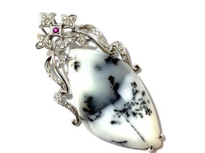 Pt850 オパール ペンダントトップ