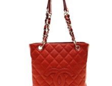 シャネル トートバッグ チェーンショルダー キャビアスキン