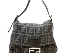 フェンディ マンマ バケット ショルダーバッグ ウール