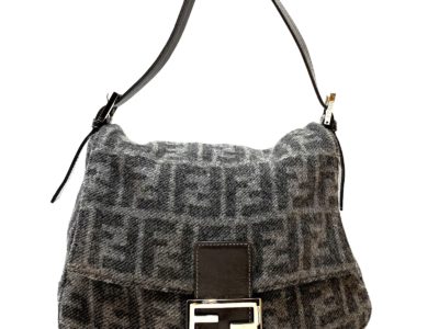 フェンディ マンマ バケット ショルダーバッグ ウール