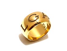 ブルガリ リング モノロゴ 750YG