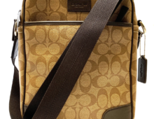 コーチ ショルダーバッグ ヘリテージシグネチャー フライバッグ