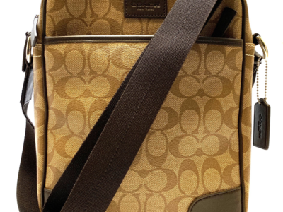 コーチ ショルダーバッグ ヘリテージシグネチャー フライバッグ