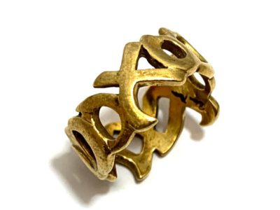 ティファニー リング 750YG ラブ&キス