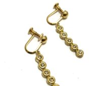 K18 メレダイヤ イヤリング