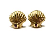 ティファニー イヤリング 750YG シェルモチーフ