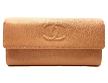 シャネル 長財布 キャビアスキン