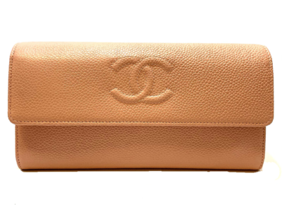 シャネル 長財布 キャビアスキン