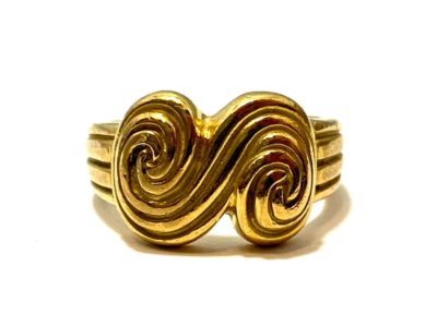 ティファニー リング 750YG トルネード