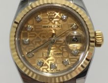 ロレックス デイトジャスト レディース コンピュータ文字盤 10Pダイヤ 179173G