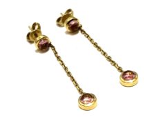 グッチ チェーンピアス 750YG