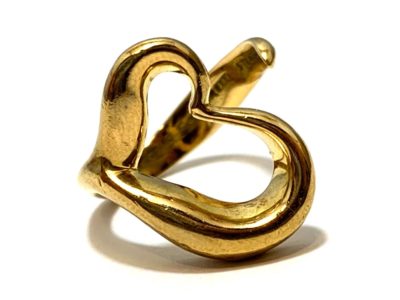 ティファニー リング 750YG オープンハート