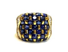 K18 サファイアリング