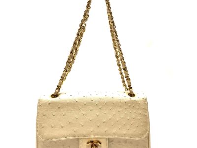 シャネル ショルダーバッグ オーストリッチ