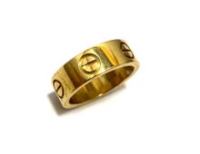 カルティエ ラブリング 750YG