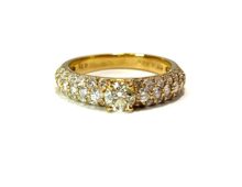 K18 ダイヤモンド 0.75ct リング